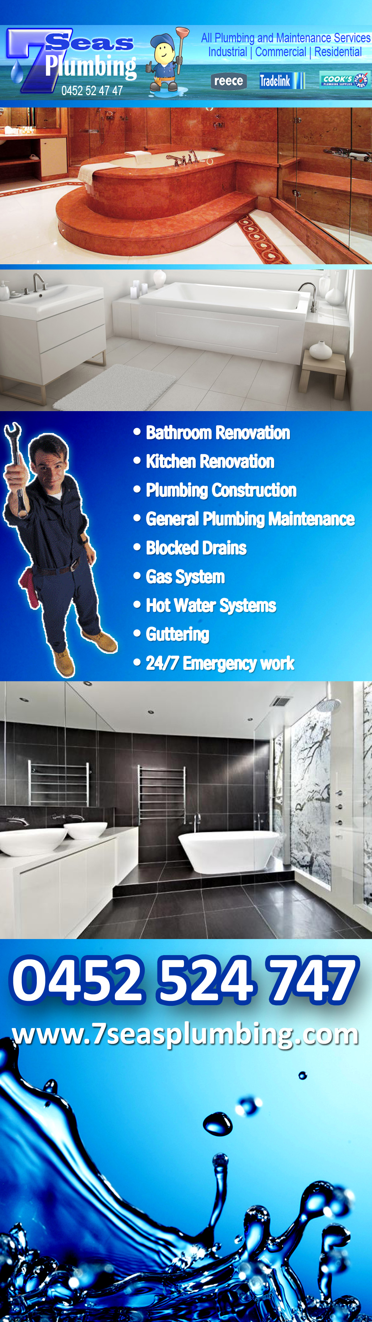 7 Seas Bathroom Renovation Plumbing Services